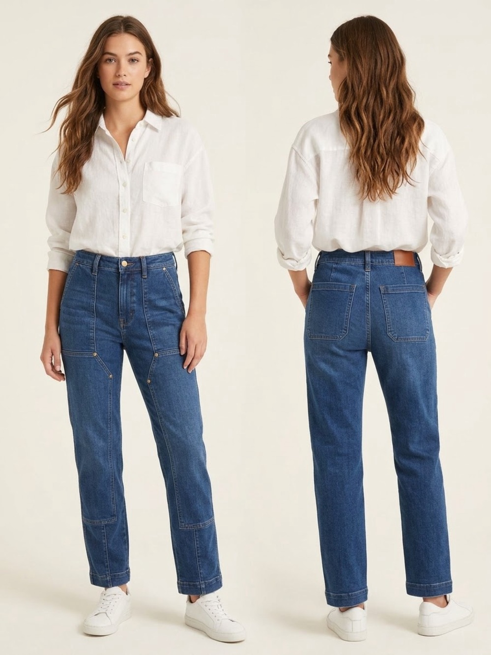 Judy Blue Mid-Rise Straight Leg Jeans in Classic Indigo
